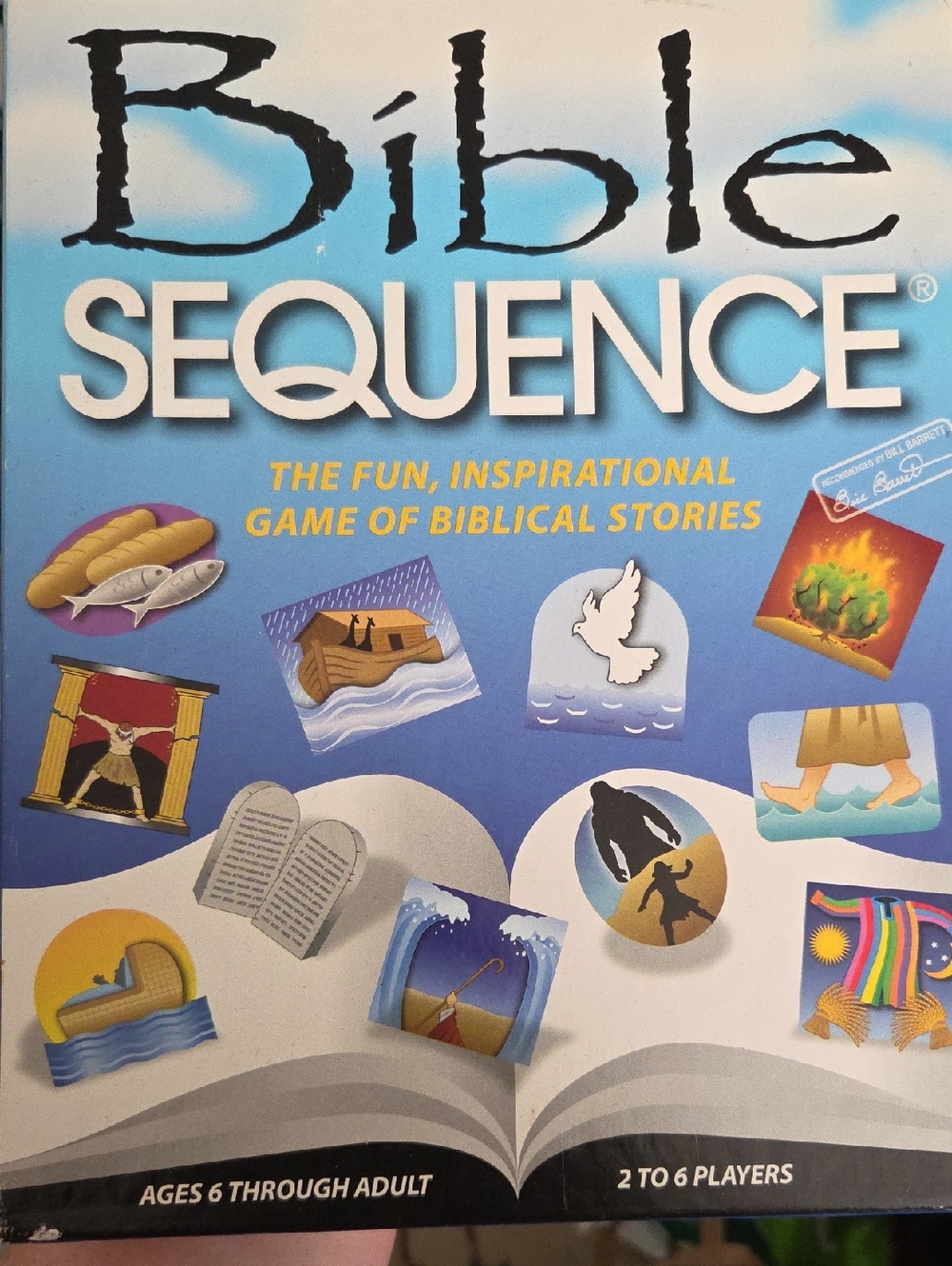 Bible Sequence Board Game - Blue Illustrated Box